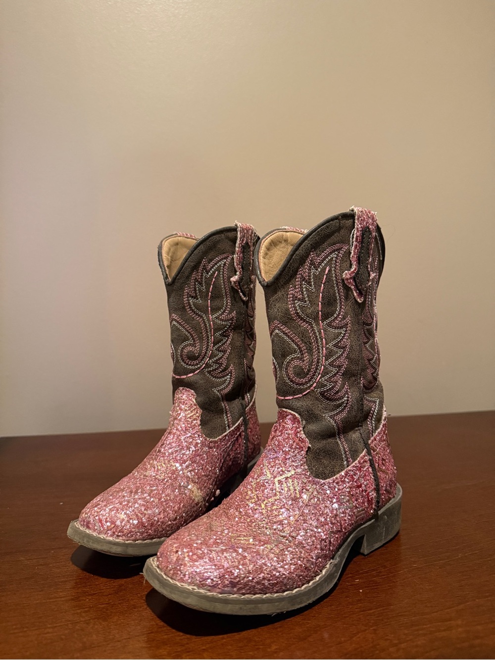 Kids Glitter Pink Cowboy Boots - Kid's Western Fashion Boots